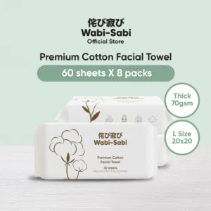 Wabi-Sabi cotton tissue product